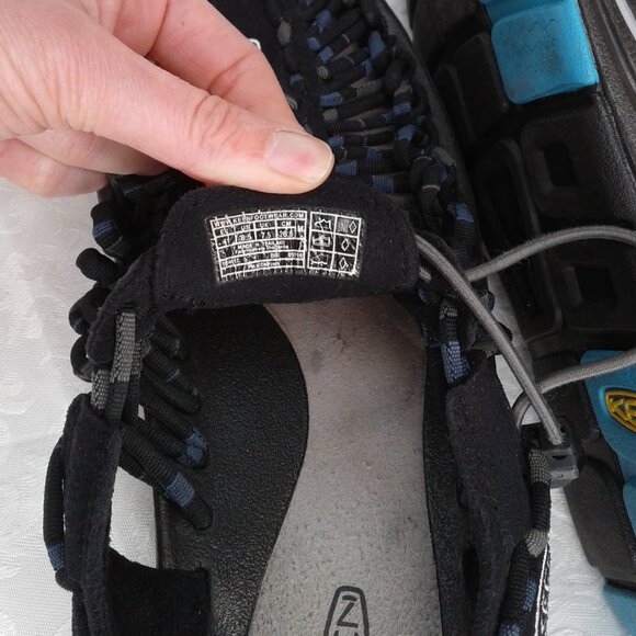 KEEN UNEEK Black Blue Paracord Outdoor Sport Sandals Braided EU 41: US 9.5W/8M - Picture 9 of 10